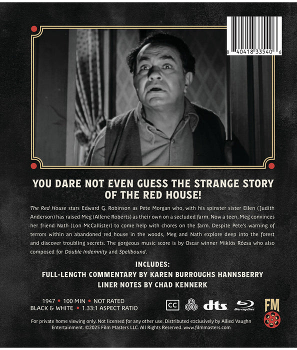 The Red House (1947) (MOD) (BluRay Movie) - back cover art