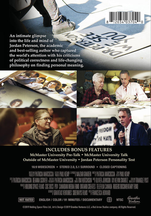 The Rise of Jordan Peterson (MOD) (DVD Movie) - back cover art