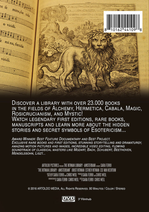 The Ritman Library - Amsterdam (MOD) (DVD Movie) - back cover art