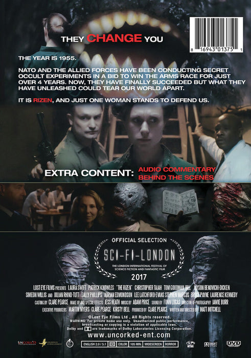 The Rizen (MOD) (DVD Movie) - back cover art
