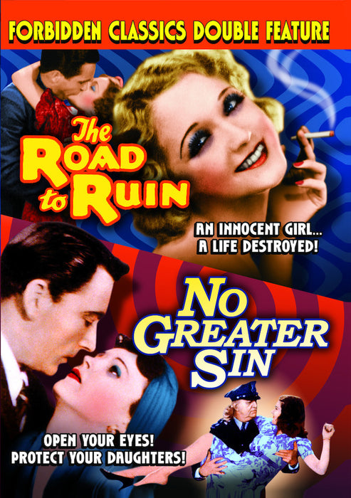 The Road To Ruin (1934) / No Greater Sin (1941) (Forbidden Classics Double Feature) (MOD) (DVD Movie) - movie cover art