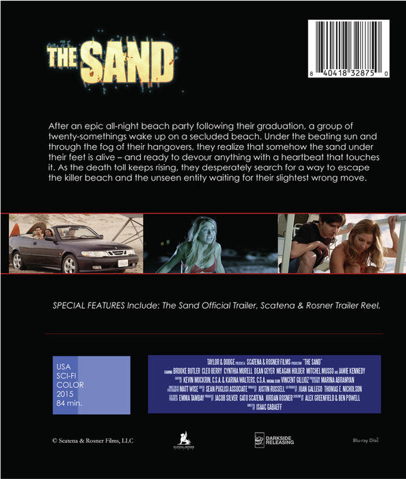 The Sand (MOD) (BluRay Movie) - back cover art