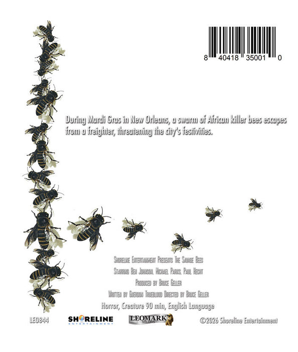 The Savage Bees (MOD) (BluRay Movie) - back cover art