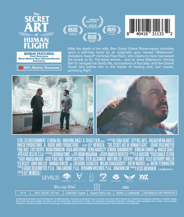 The Secret Art of Human Flight (MOD) (BluRay Movie) - back cover art