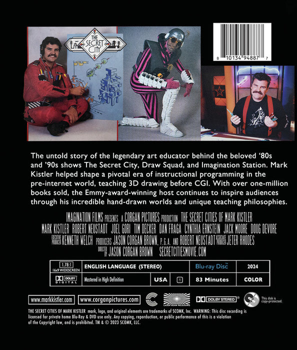 The Secret Cities of Mark Kistler (MOD) (BluRay Movie) - back cover art