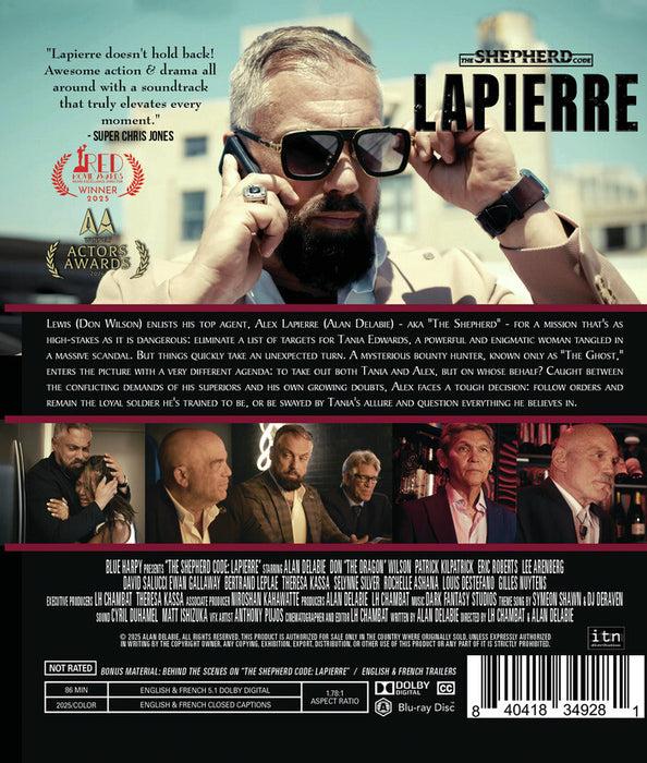 The Shepherd Code: Lapierre (MOD) (BluRay Movie) - back cover art