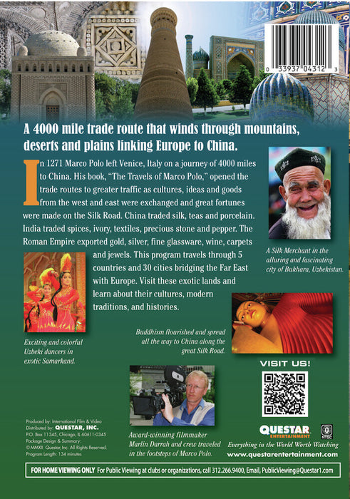 The Silk Road (MOD) (DVD Movie) - back cover art