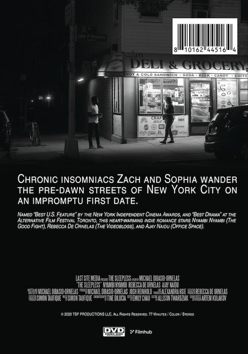 The Sleepless (MOD) (DVD Movie) - back cover art