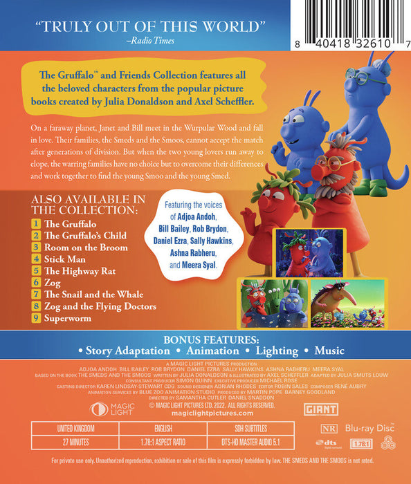 The Smeds and the Smoos (MOD) (BluRay Movie) - back cover art