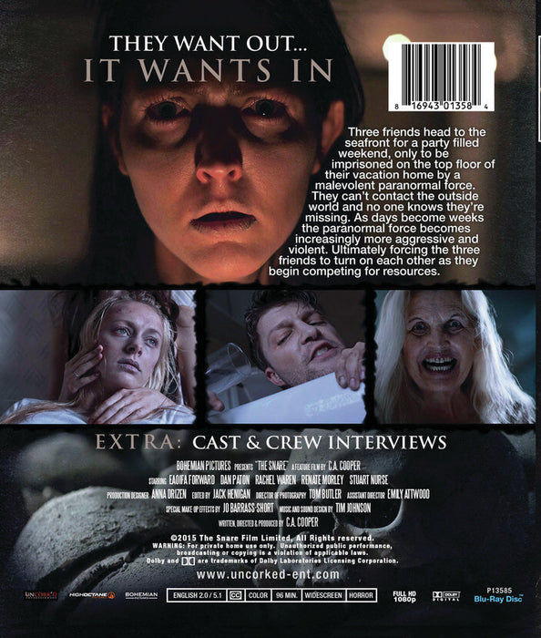 The Snare (MOD) (BluRay Movie) - back cover art