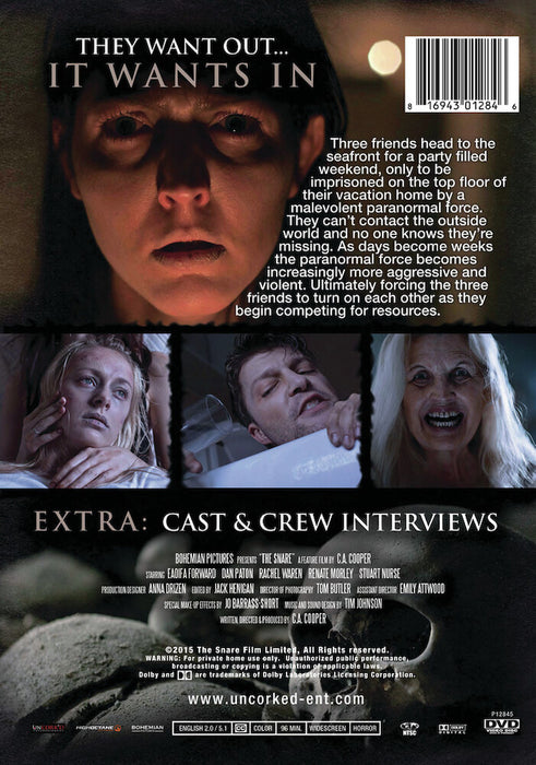 The Snare (MOD) (DVD Movie) - back cover art
