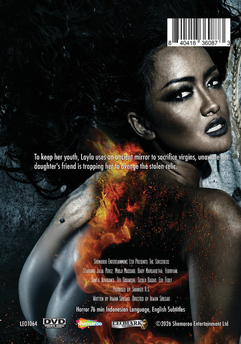 The Sorceress (MOD) (DVD Movie) - back cover art