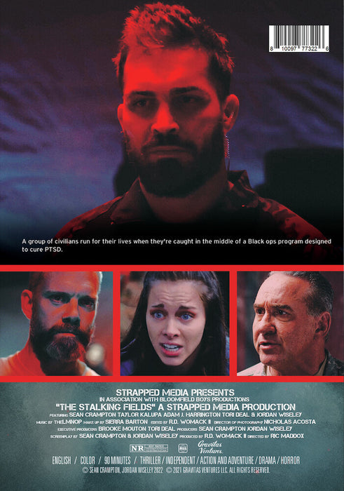 The Stalking Fields (MOD) (DVD Movie) - back cover art