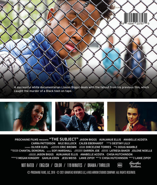 The Subject (MOD) (BluRay Movie) - back cover art
