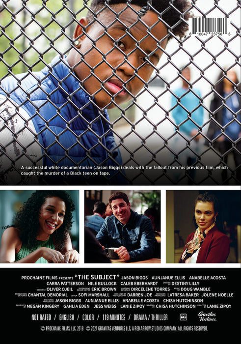 The Subject (MOD) (DVD Movie) - back cover art