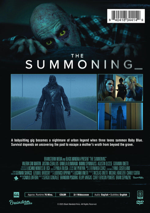 The Summoning (MOD) (BluRay Movie) - back cover art