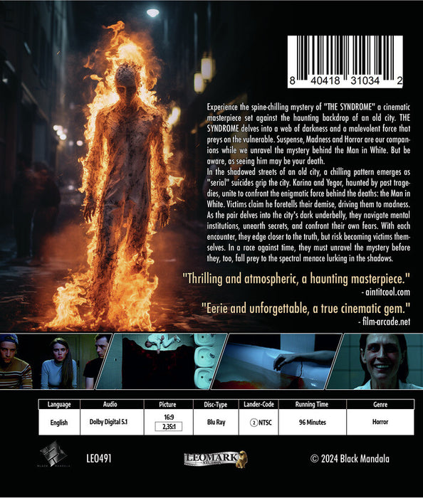 The Syndrome (MOD) (DVD Movie) - back cover art