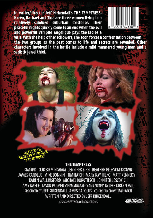 The Temptress (MOD) (DVD Movie) - back cover art
