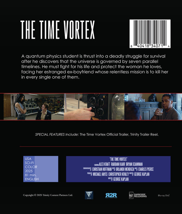 The Time Vortex (MOD) (BluRay Movie) - back cover art