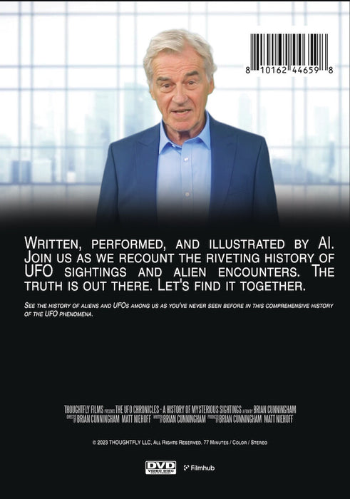 The UFO Chronicles: A History of Mysterious Sightings (MOD) (DVD Movie) - back cover art