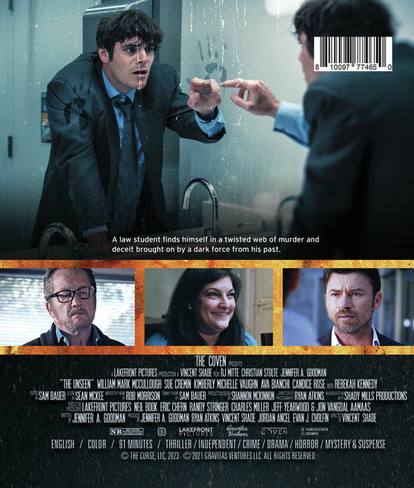 The Unseen (MOD) (BluRay Movie) - back cover art