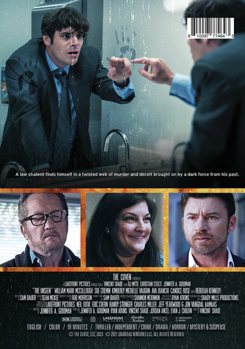The Unseen (MOD) (DVD Movie) - back cover art