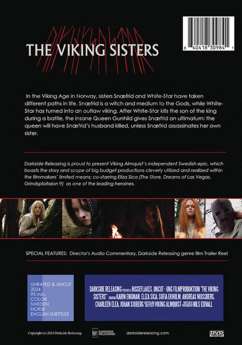 The Viking Sisters (MOD) (DVD Movie) - back cover art
