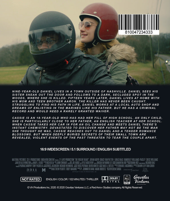 The Violent Heart (MOD) (BluRay Movie) - back cover art