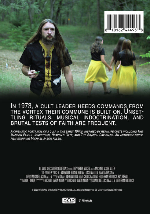 The Vortex Voices (MOD) (DVD Movie) - back cover art