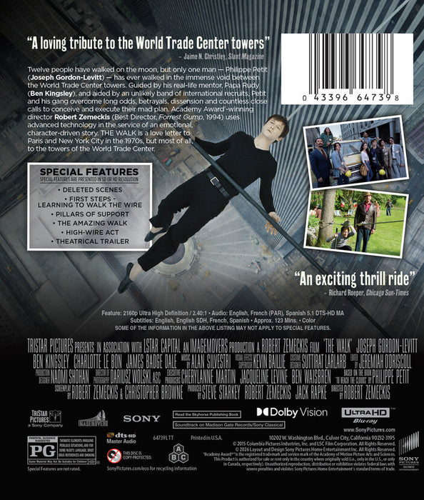 The Walk (MOD) (4K UHD MOVIE) image 2