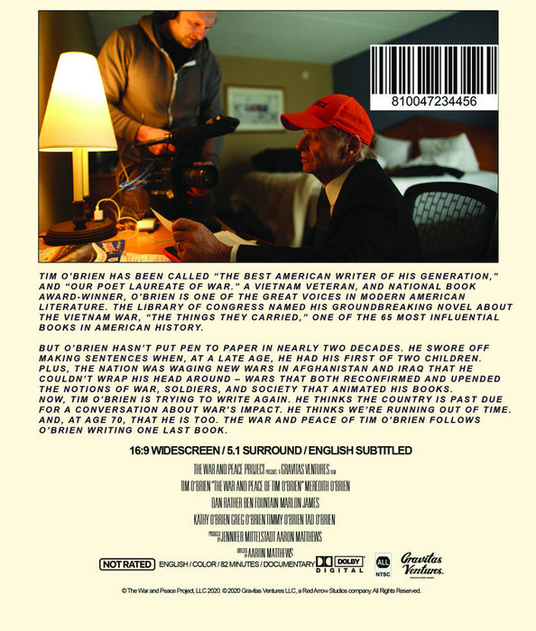 The War and Peace of Tim O'Brien (MOD) (BluRay Movie) - back cover art