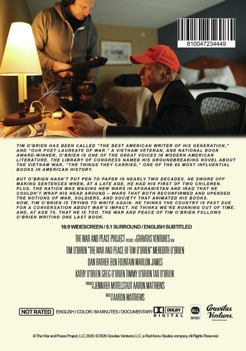 The War and Peace of Tim O'Brien (MOD) (DVD Movie) - back cover art