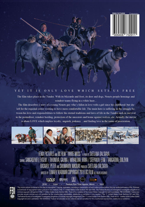 The White Moss (MOD) (DVD Movie) - back cover art