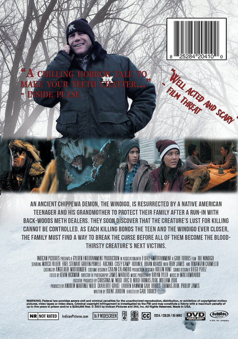 The Windigo (MOD) (DVD Movie) - back cover art
