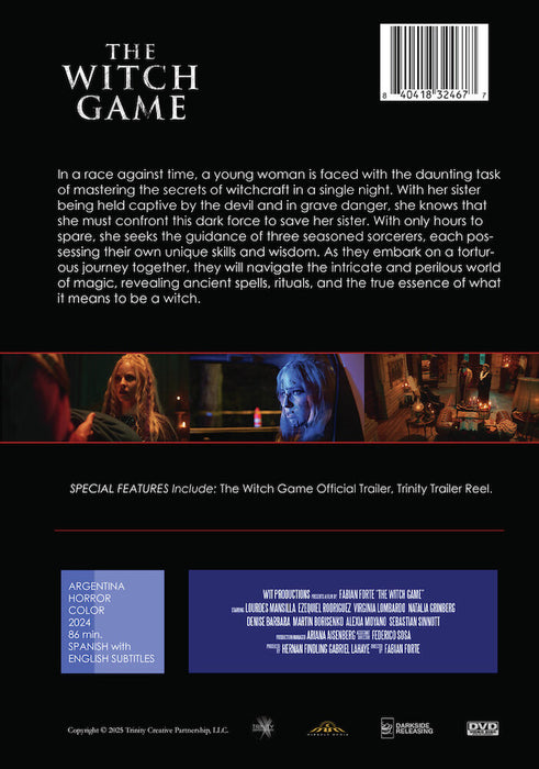 The Witch Game (MOD) (DVD Movie) - back cover art