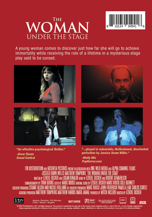 The Woman Under The Stage (MOD) (DVD Movie) - back cover art