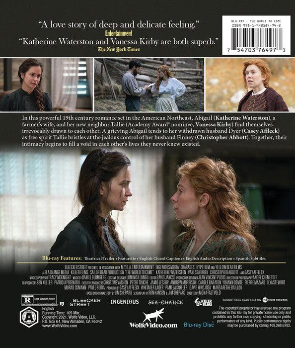 The World To Come (MOD) (BluRay Movie) - back cover art