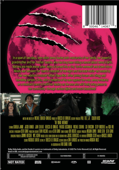 The Yorkie Werewolf (MOD) (DVD Movie) - back cover art