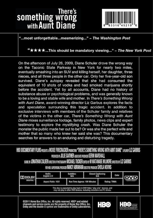 There's Something Wrong With Aunt Diane (MOD) (DVD Movie) - back cover art