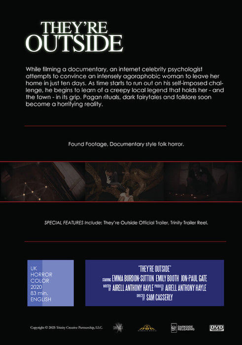 They're Outside (MOD) (DVD Movie) - back cover art
