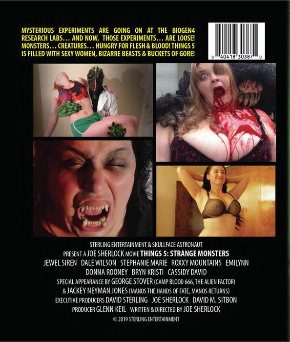 Things 5: Strange Monsters (MOD) (BluRay Movie) - back cover art