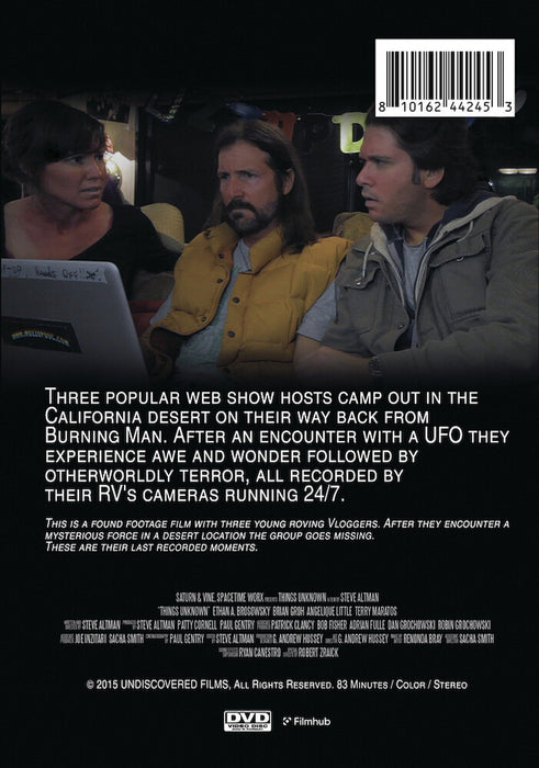 Things Unknown (MOD) (DVD Movie) - back cover art