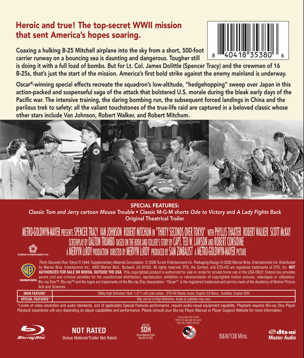 Thirty Seconds Over Tokyo (MOD) (BluRay Movie) - back cover art
