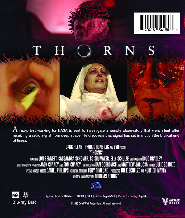 Thorns (MOD) (BluRay Movie) - back cover art