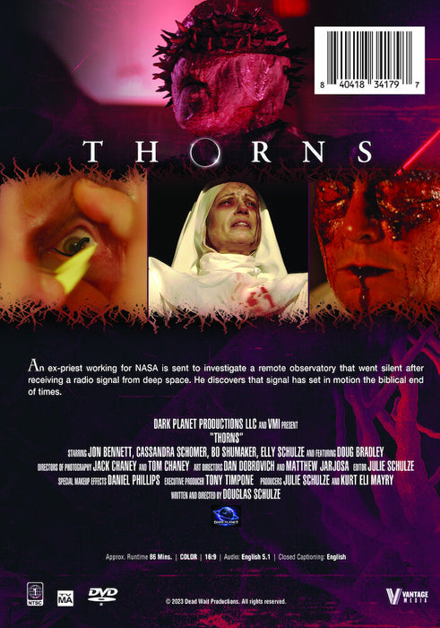 Thorns (MOD) (DVD Movie) - back cover art