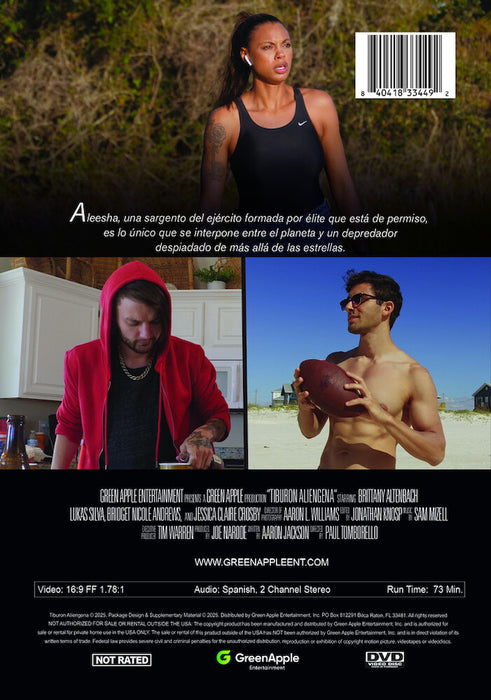 Tiburon AlienIgena (MOD) (DVD Movie) - back cover art