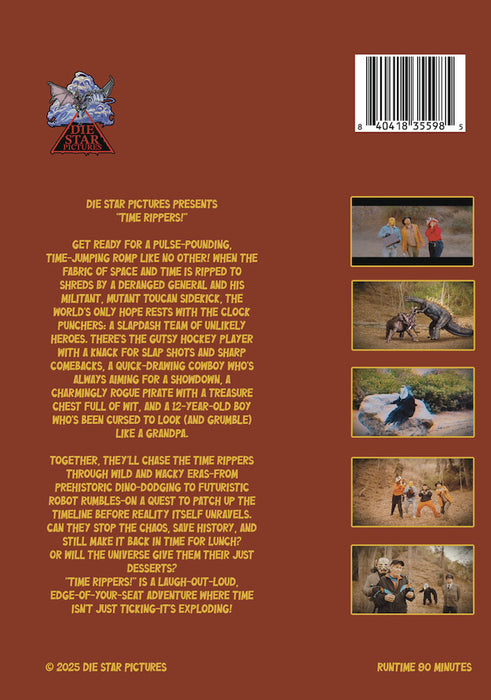 Time Rippers (MOD) (DVD Movie) - back cover art