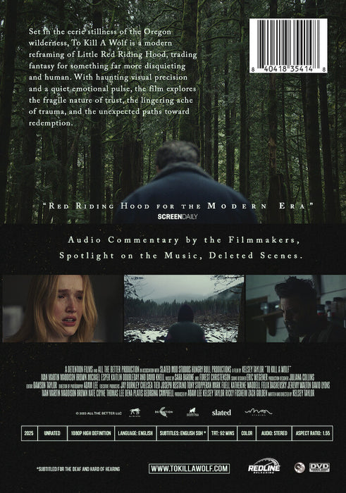 To Kill a Wolf (MOD) (DVD Movie) - back cover art