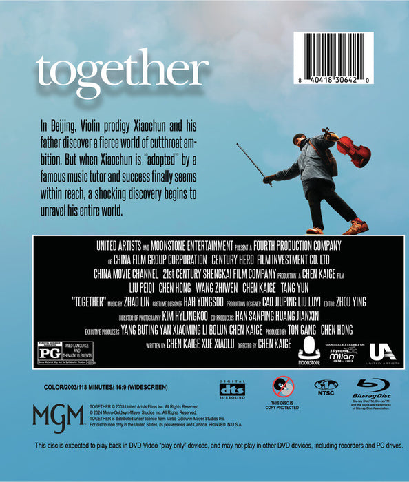 Together (2003) (MOD) (BluRay Movie) - back cover art