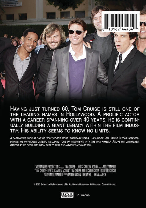Tom Cruise: Lights, Camera, Action (MOD) (DVD Movie) - back cover art